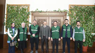 Yeşilay Derneği Aksaray Şubesinden ASÜ Rektörü Arıbaş’a ziyaret