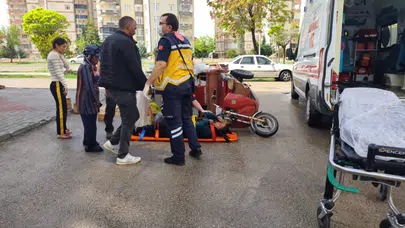 3 tekerlekli motosiklet devrildi: 1 yaralı