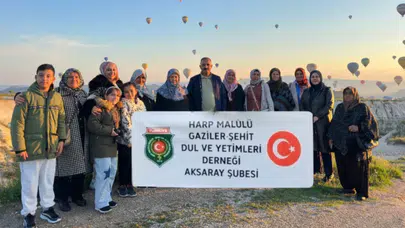 Aksaray Şehit Gaziler Derneği’nden Kapadokya Gezisi