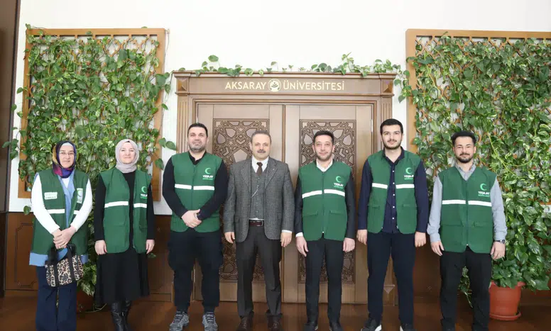 Yeşilay Derneği Aksaray Şubesinden ASÜ Rektörü Arıbaş’a ziyaret
