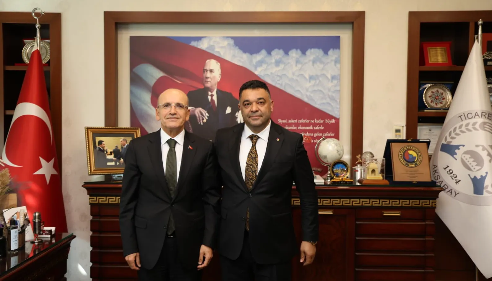 Koçaş, iş dünyasının taleplerini Bakan Şimşek'e aktardı